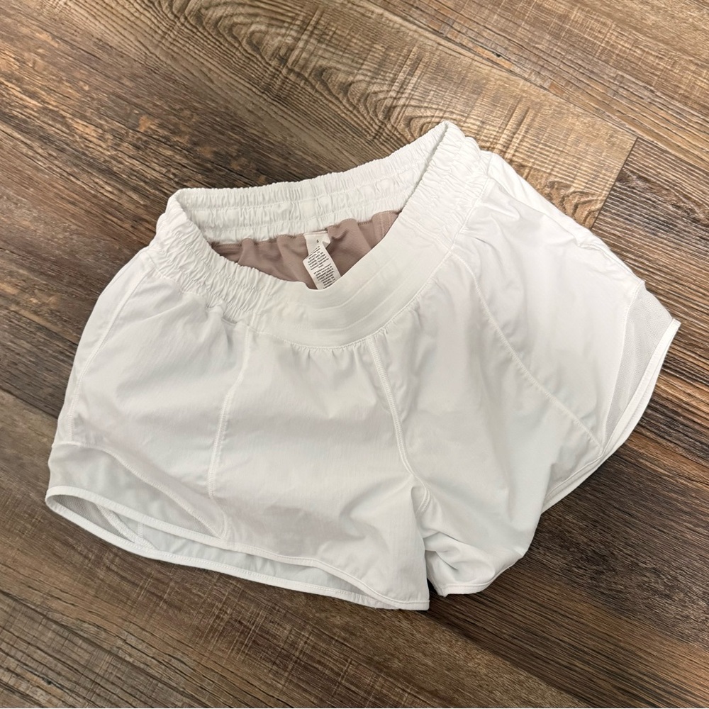 lululemon White Athletic Shorts